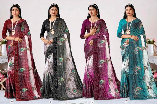 Ronisha Chanda Designer Lycra Saree Collection